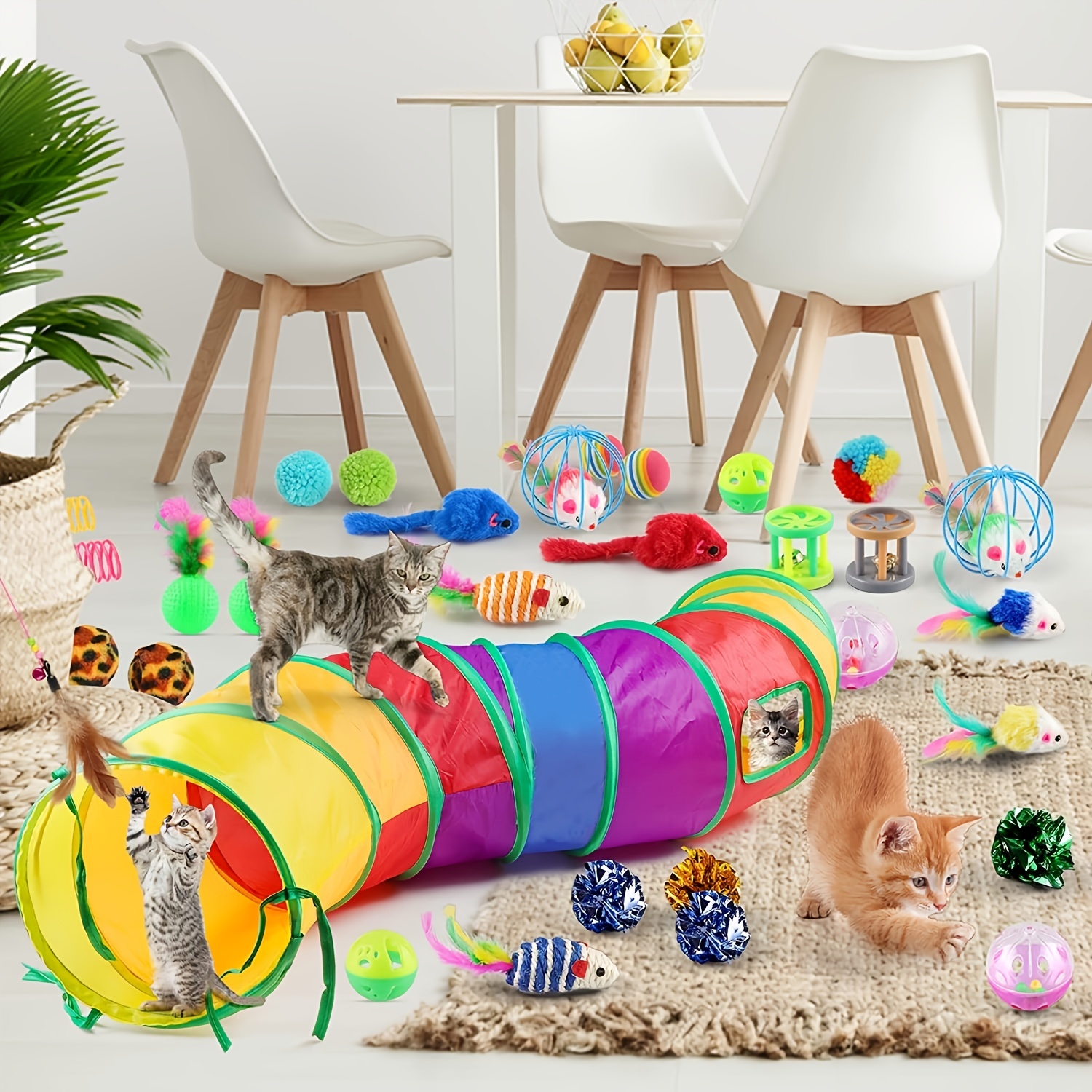 Interactive Cat Toy Set With Silvervine Matatabi Sticks For - Temu