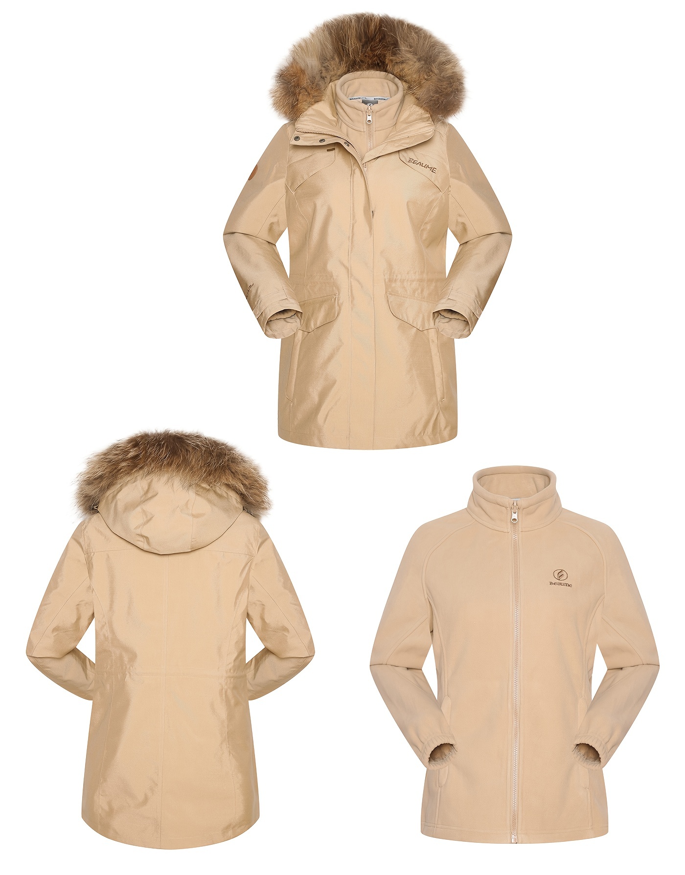 Giacca Cappuccio Sci 3 in 1 Donna Cappotto Sportivo - Temu Italy