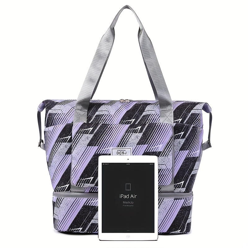 Large Capacity Travel Luggage Bag Niche Pattern Zipper Storage
