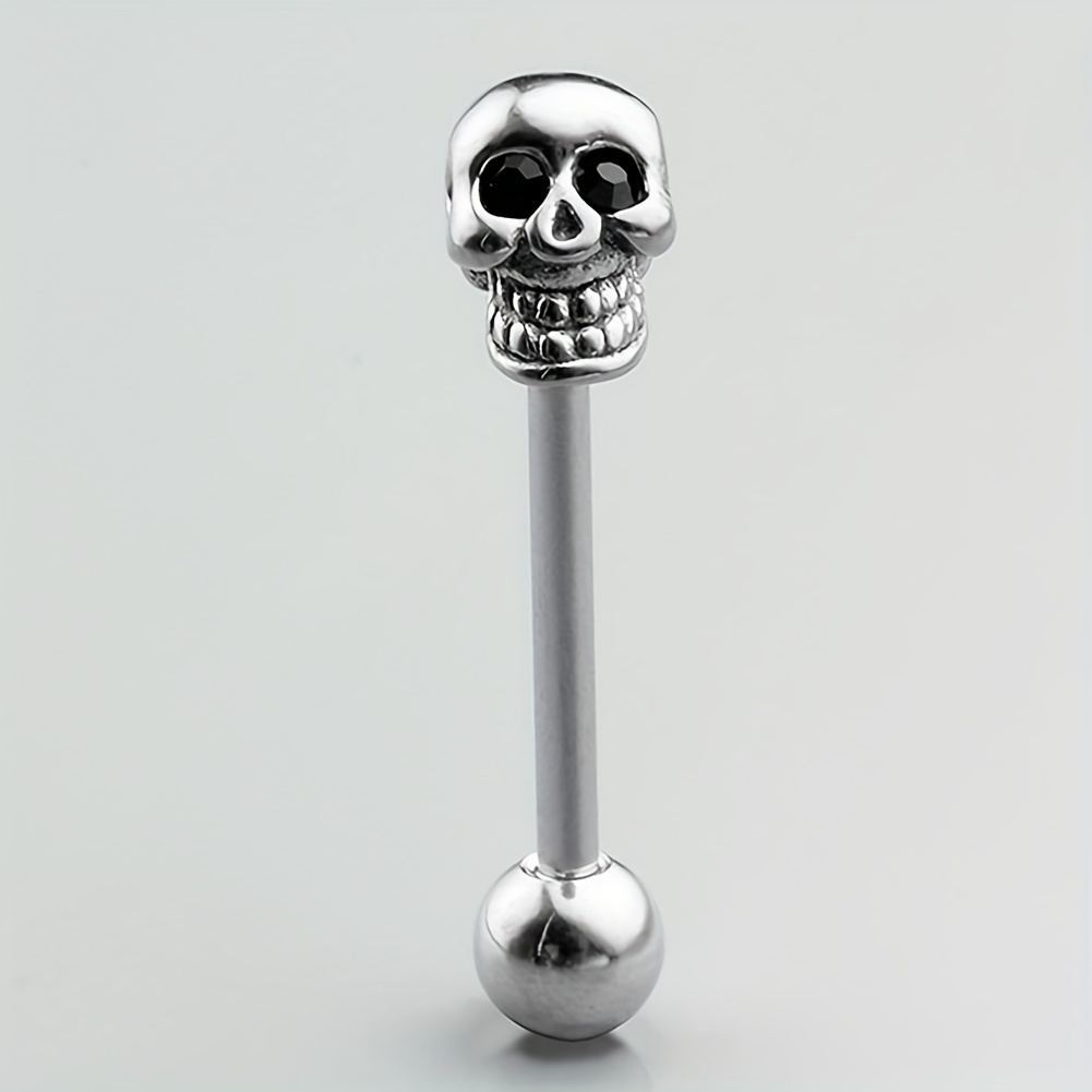 Skull hot sale tongue rings