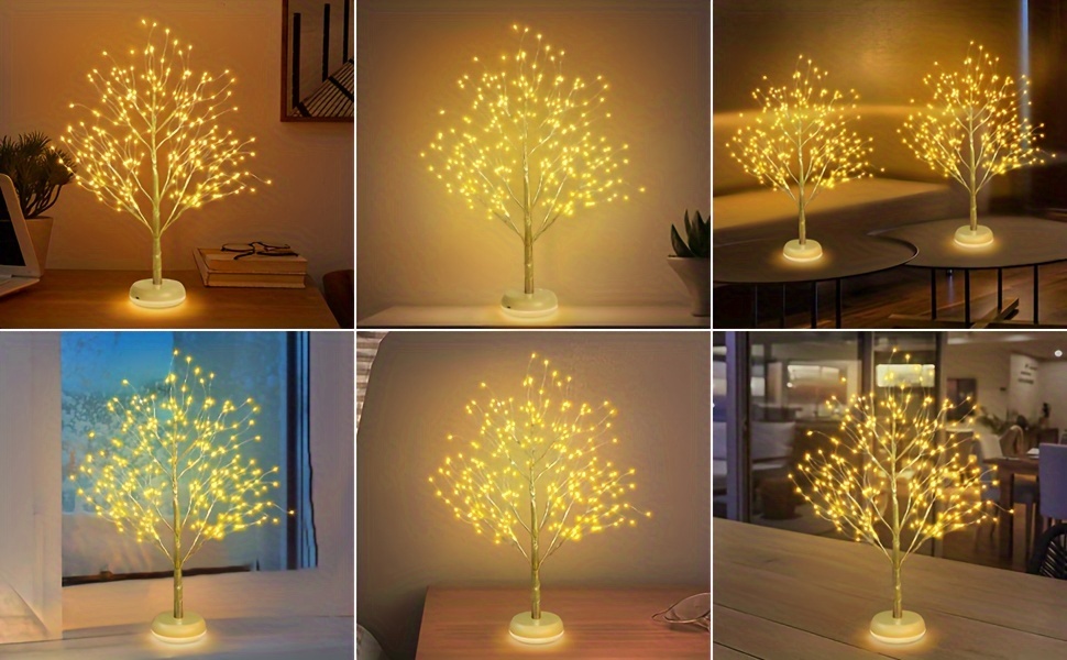 fairy desk table lamp christmas tree