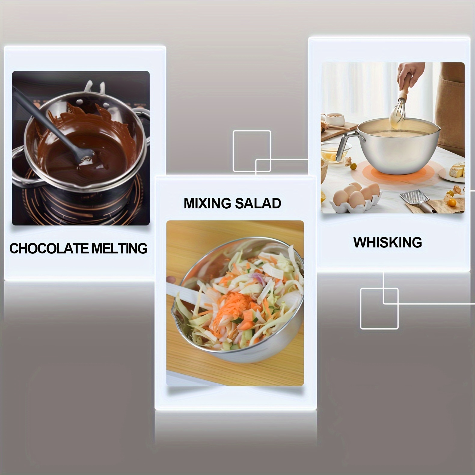 Double Boiler Pot Set /1.1qt Mixing Bowl Melting Chocolate / - Temu