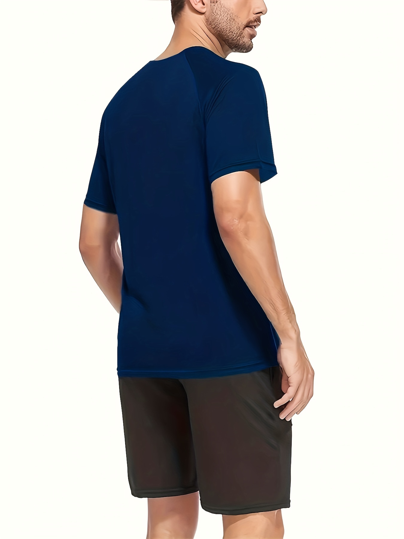 Compression Quick dry T-shirt Men Running Sport Skinny Short Tee