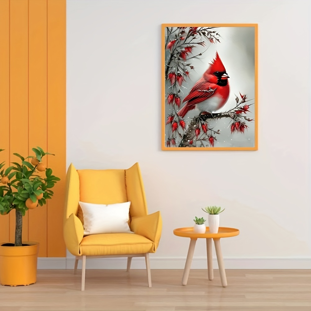 Cardinal Diamond Painting Hanging Decorations Three - Temu