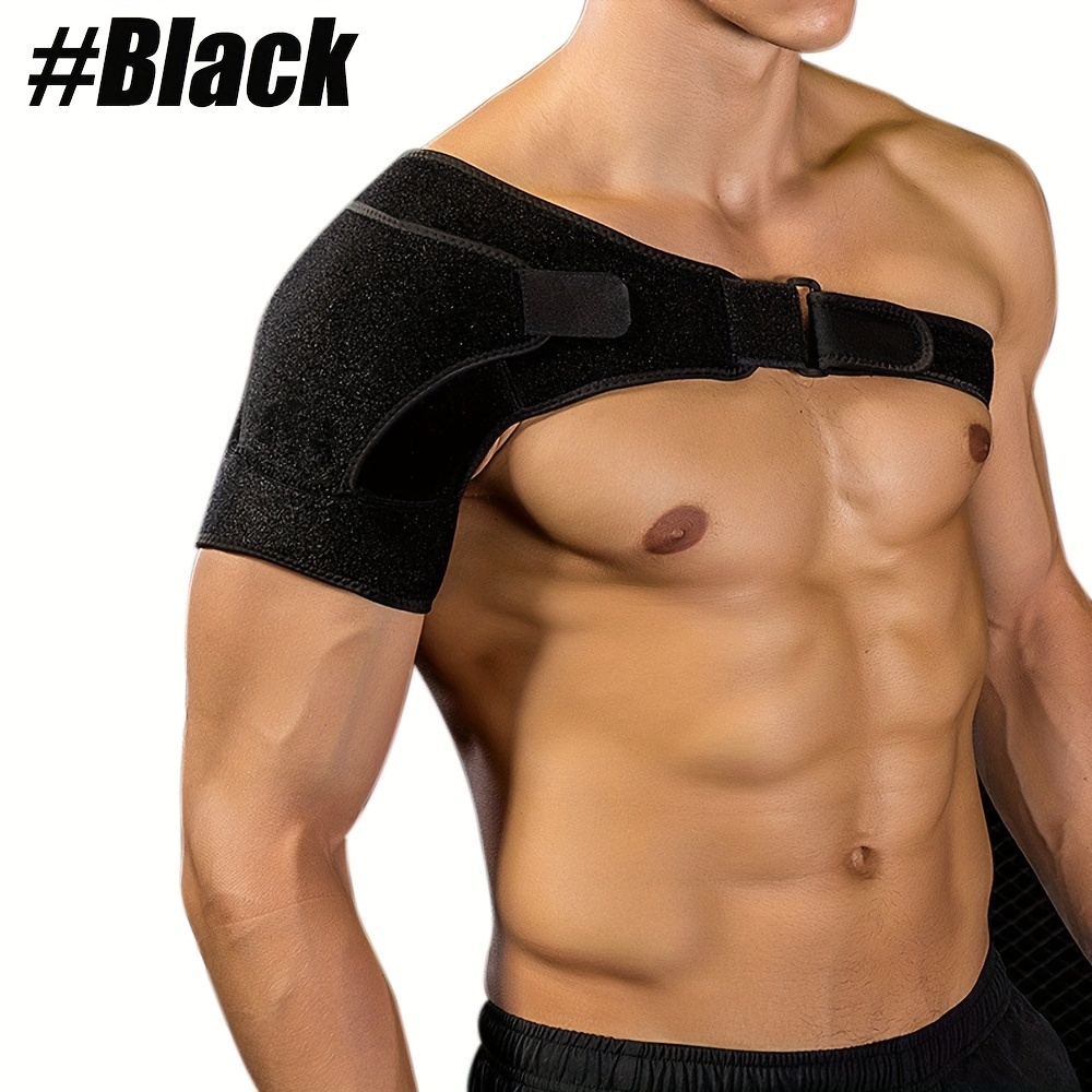 1pc Shoulder Brace, Support And Compression Sleeve For Torn Rotator Cuff,  AC Joint, Arm Immobilizer Wrap, Ice Pack Pocket, Stability Strap, Dislocated