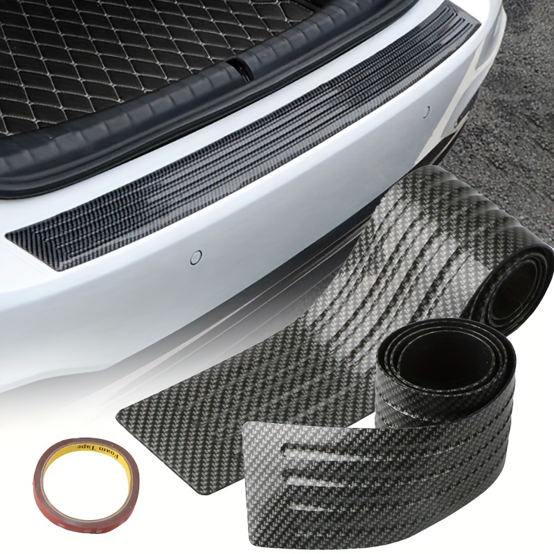 Carbon Fiber Look Universal Car Trunk Door Guard Strips Sill - Temu
