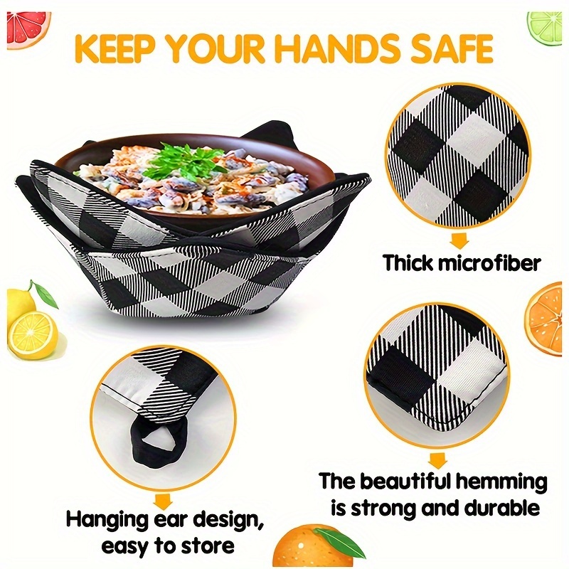 Microwave Bowl Holders For Hot Food Bowl Potholders Soup - Temu