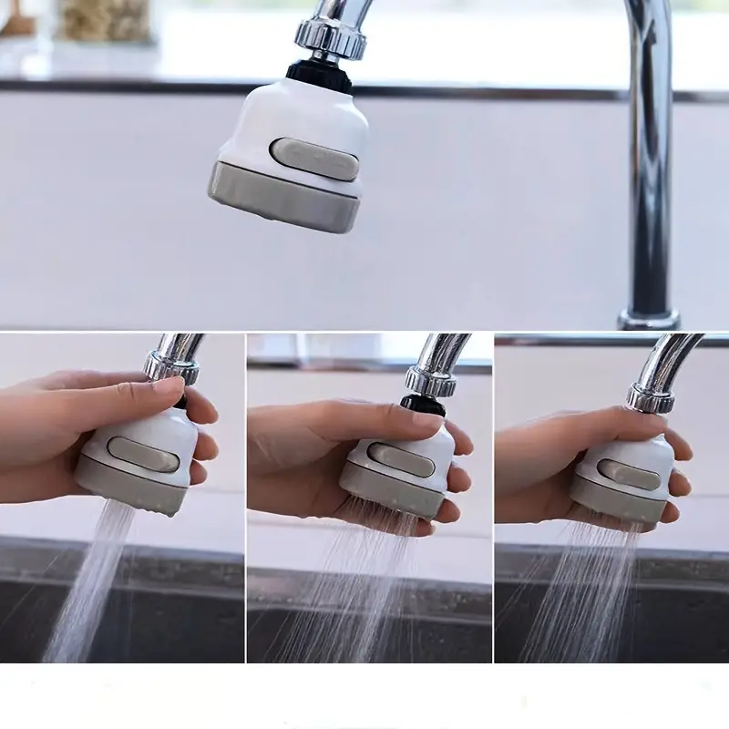 Aérateur de robinet 1pc, diffuseur de douche à tête de robinet flexible  mobile, buse rotative, robinet d'appoint réglable, accessoires de cuisine