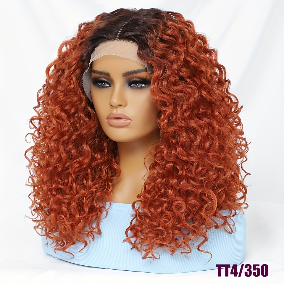 Synthetic 180% Density T part 13x4x1 Synthetic Lace Front - Temu