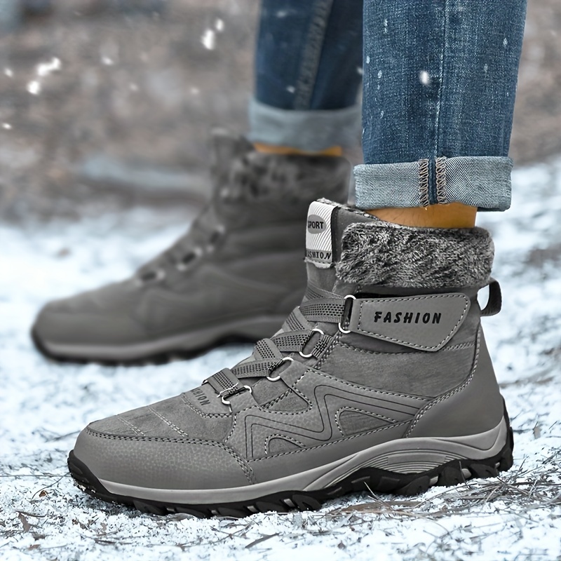 Botas Hombre de nieve impermeables y cálidas para hombre, calzado deportivo  para exterior, senderismo, escalada, caza