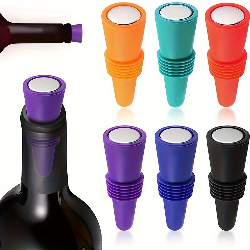 Wine Stopper Colorful Mushroom Red Wine Stopper Silicone - Temu