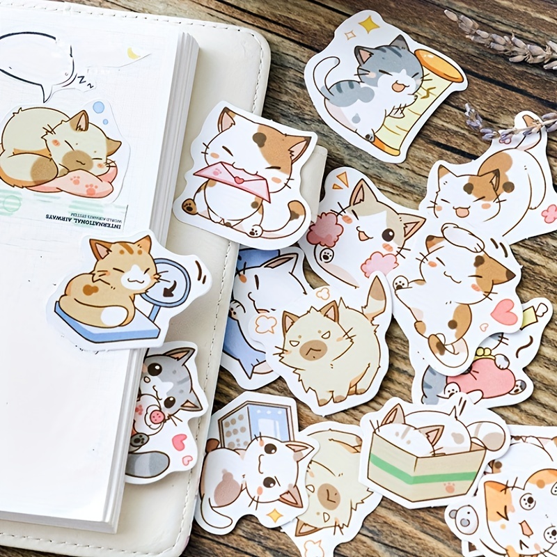 Cute Cat Stickers 45pcs