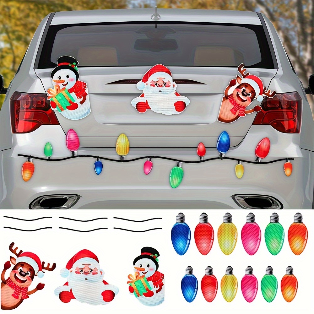 Glow-in-the-Dark Bulb Magnet Decoration Set
