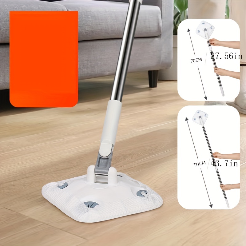 Big Mop Flexible Rotating Floor Mop Premium Dust Mop Dry And - Temu