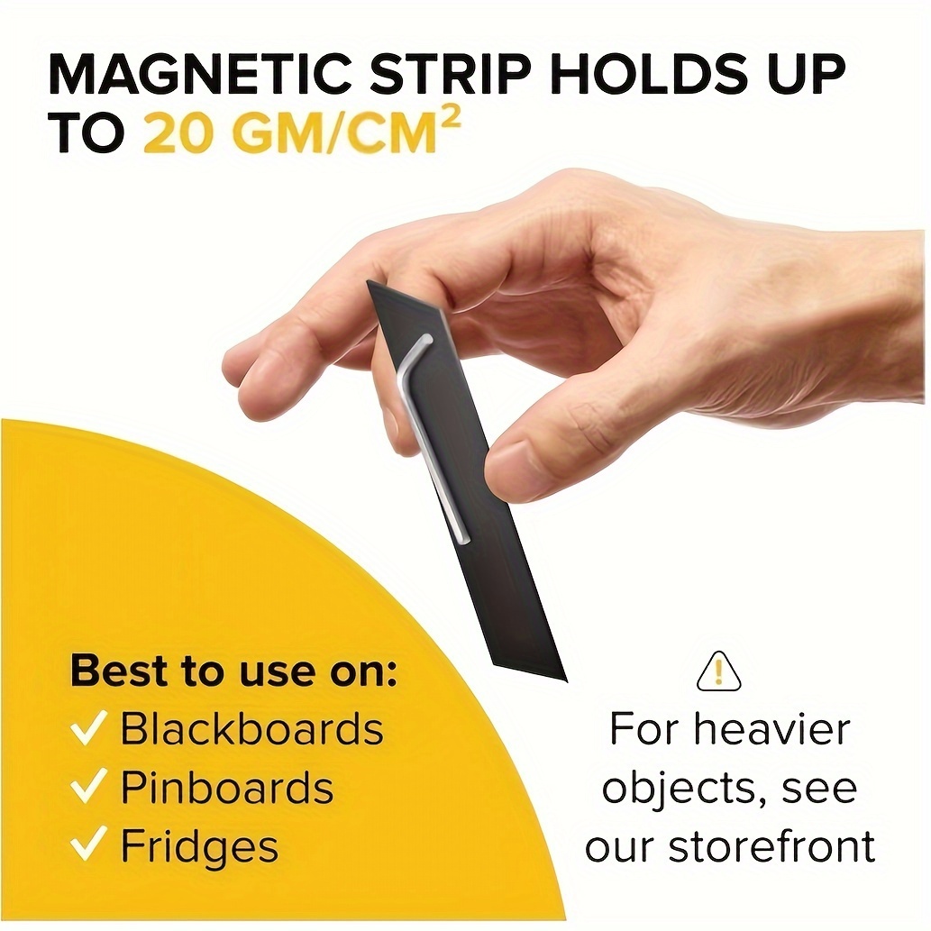Magnetic Tape 2 Rolls Flexible Magnetic Strip(16 feet x 1/16