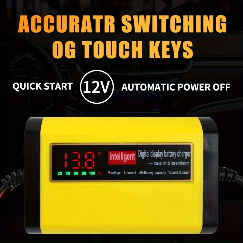 Full Automatic Car Battery Charger 110v To 240v To 12v 10a 24v 5a  Intelligent Fast Power Charging Wet Dry Lead Acid Digital Lcd, 90 Days  Buyer Protection