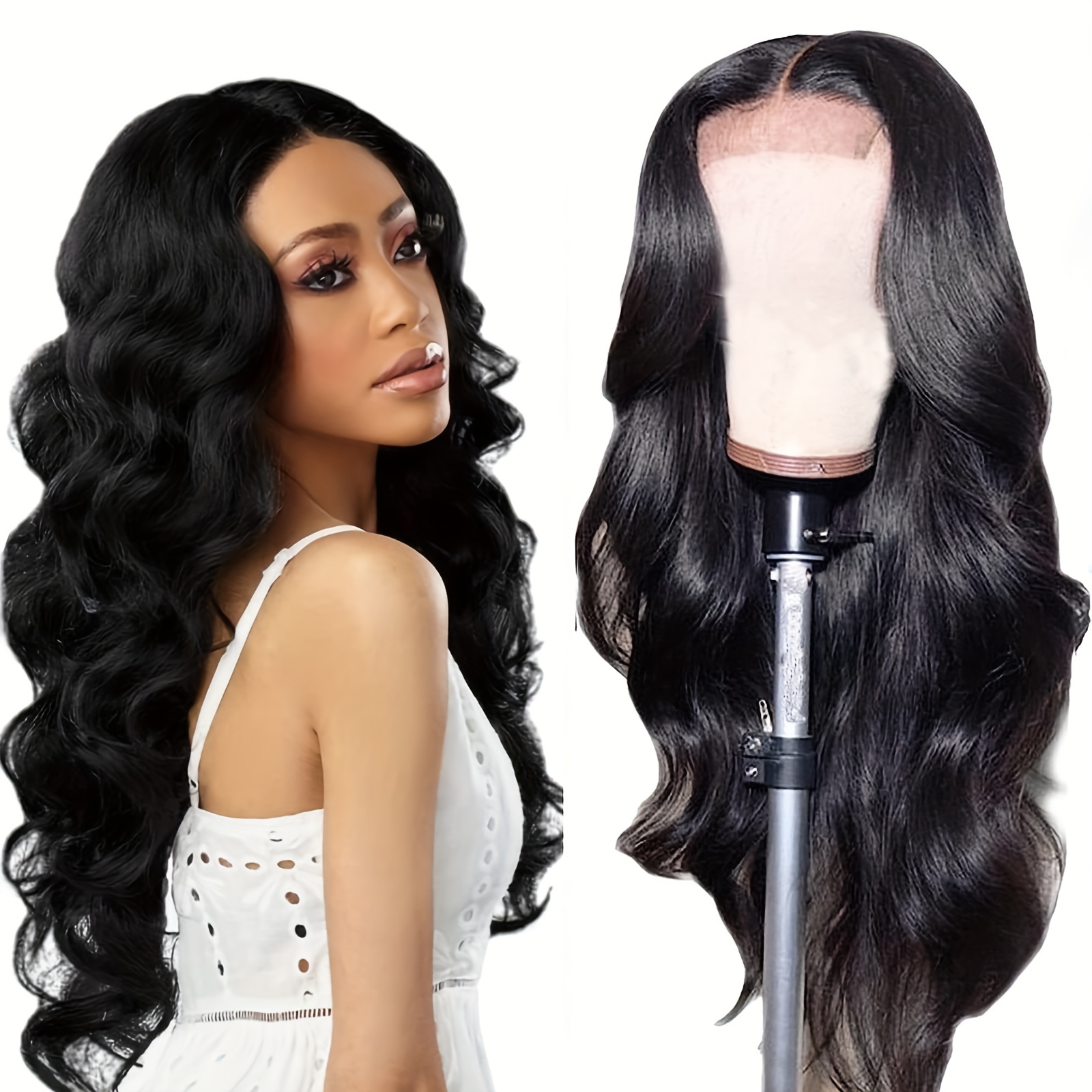 180% Density 13x4 Lace Front Human Hair Wig Body Wave 13x4 - Temu