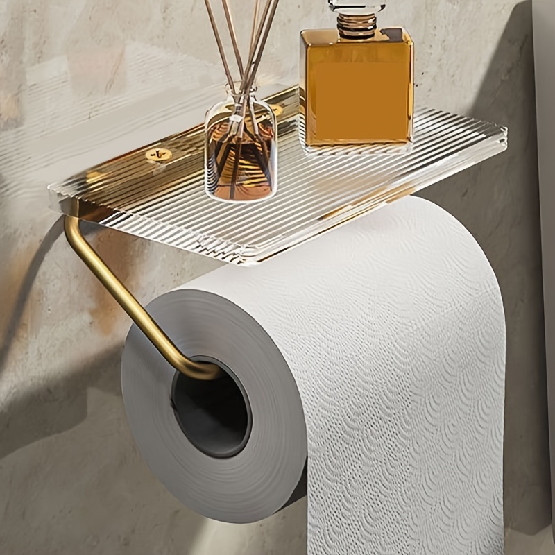 Punch free Bathroom Rack Toilet Tissue Box Toilet Paper - Temu