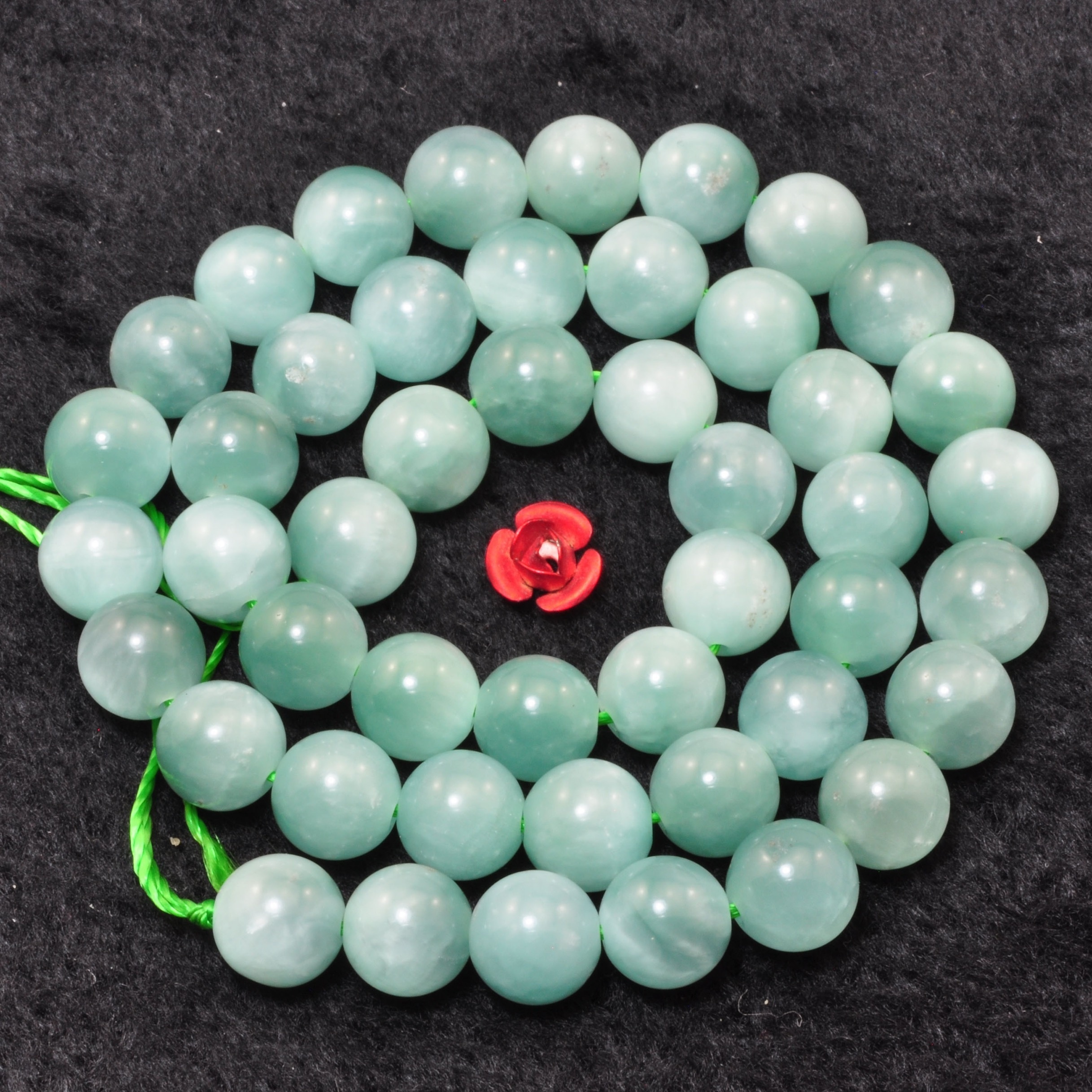 Anneau silicone menthe - Perles pour bijoux