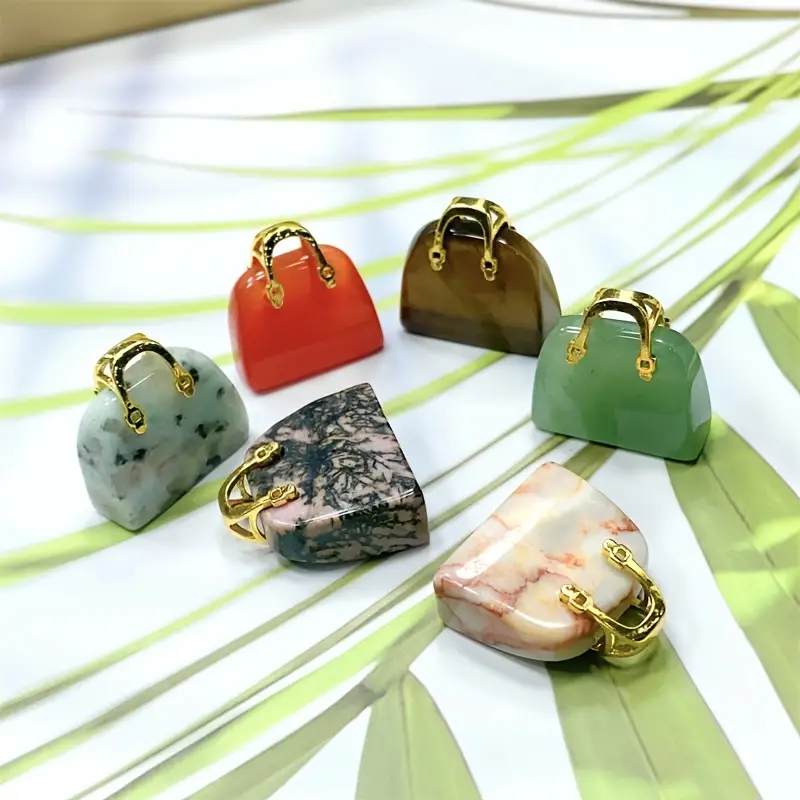 Natural Crystal Small Bag,crystal Purse,mix Material,handicraft