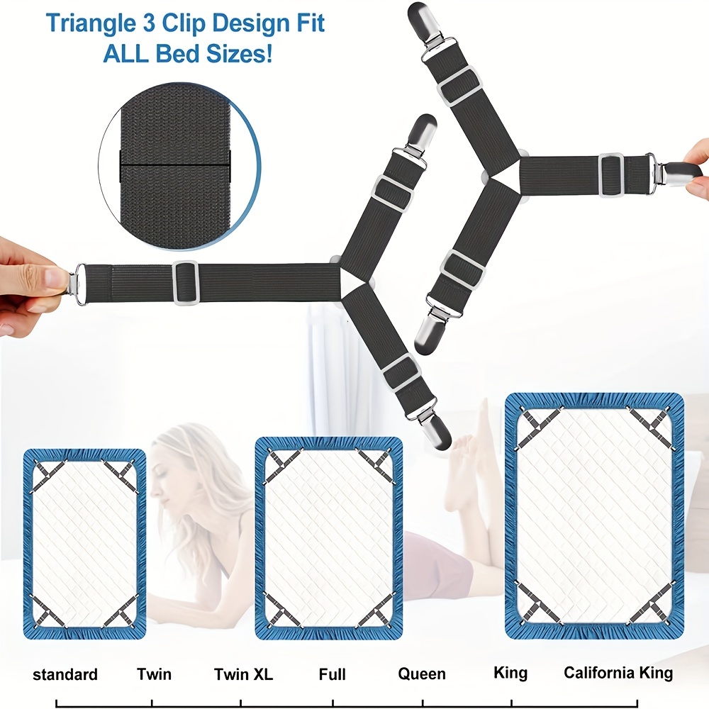 Triangle Quilt Fixers Metal Clip Adjustable Elastic Sofa - Temu