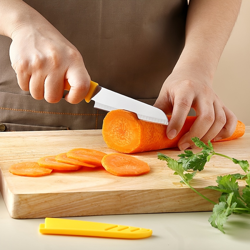 Ultra-sharp German Steel Paring Knives With Abs Handle And Knife Sheath -  Perfect For Fruit And Vegetable Prep - Temu