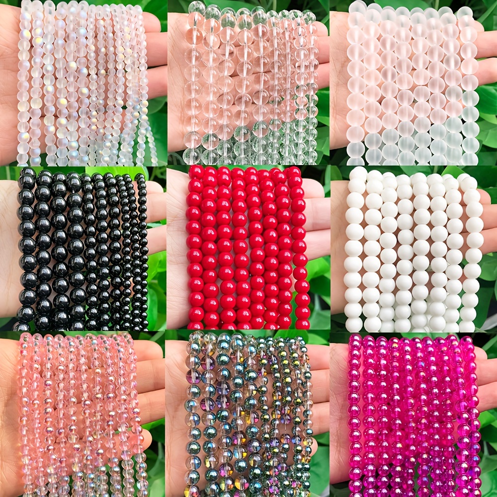 High Quality Red Plated White Crystal Beads Diy Bracelet - Temu