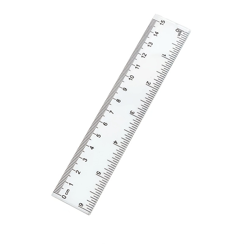 Straight Ruler Transparent Plastic Ruler Drawing Tool Desk - Temu