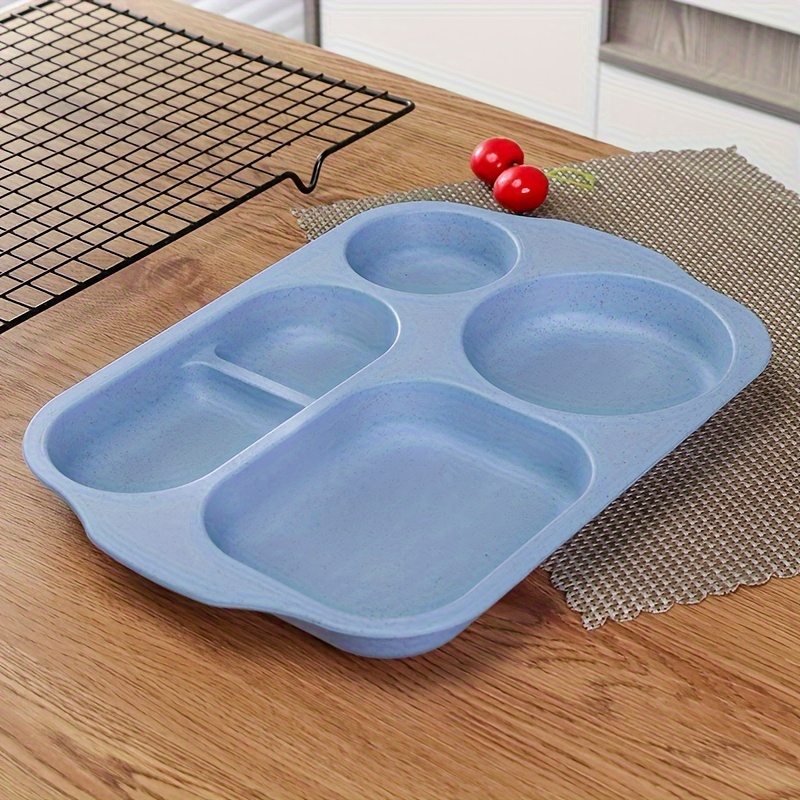 Food Storage Containers Set Divided Plates With Lids 6 Pcs Microwave Trays  Safe