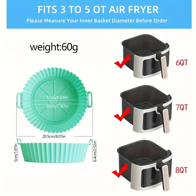 Wholesale Food Grade Air Fryer Silicone Pot Oven Accessories