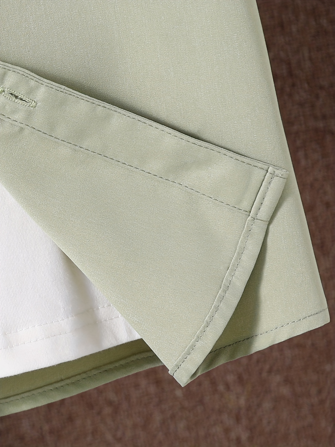 Solid Short Sleeve Button Up Shirt for Big Boys