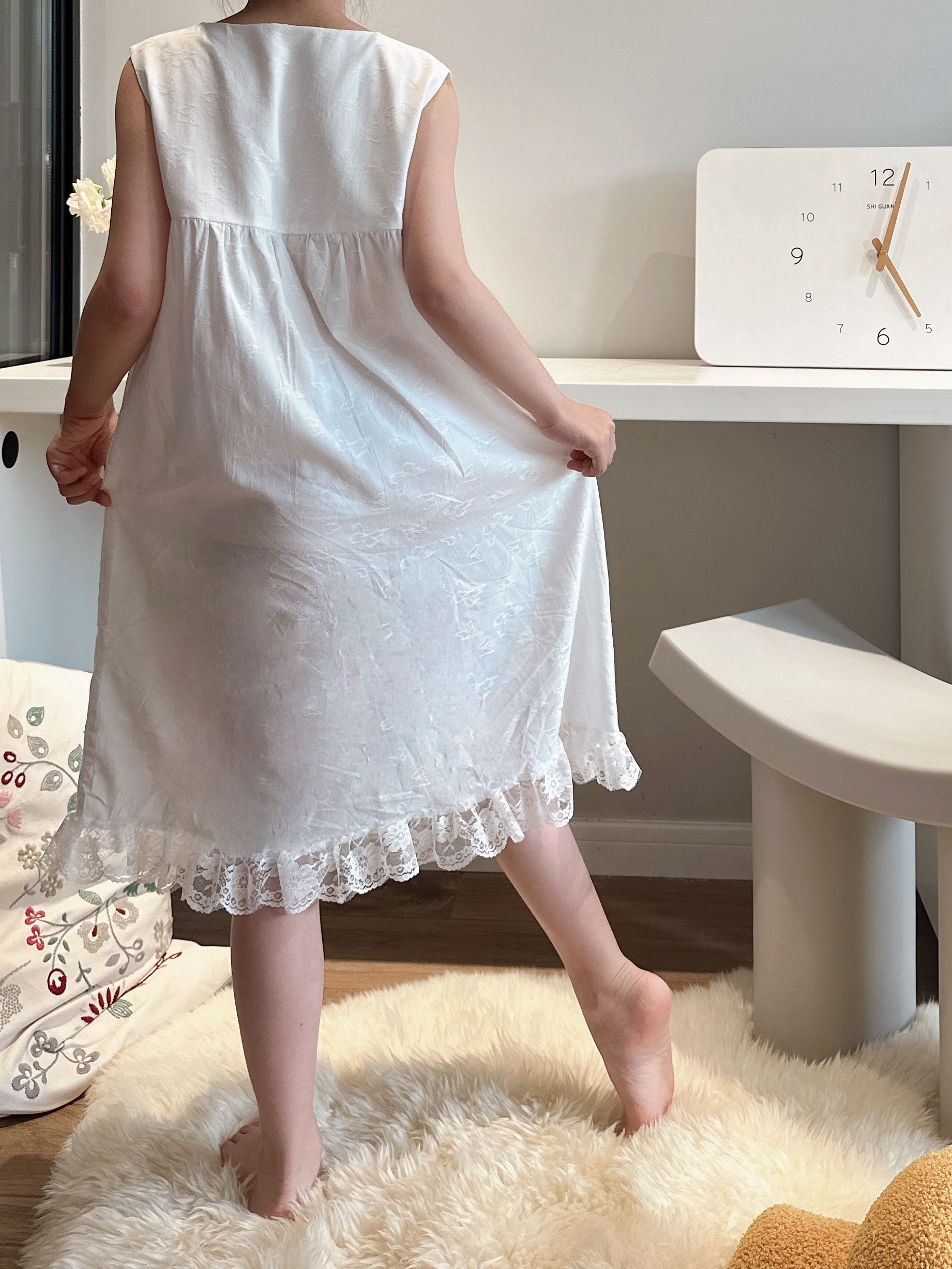 Girls Sleeveless Button Princess Dress Pajamas Toddlers - Temu Canada