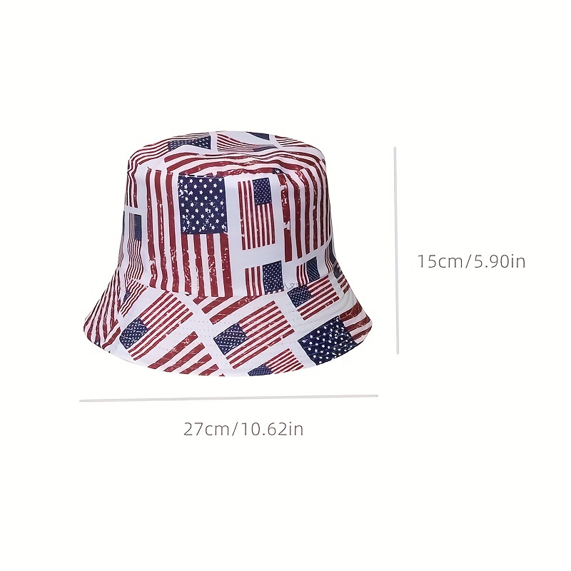 Independence Day National Day Fishermans Hat Double Sided Sun