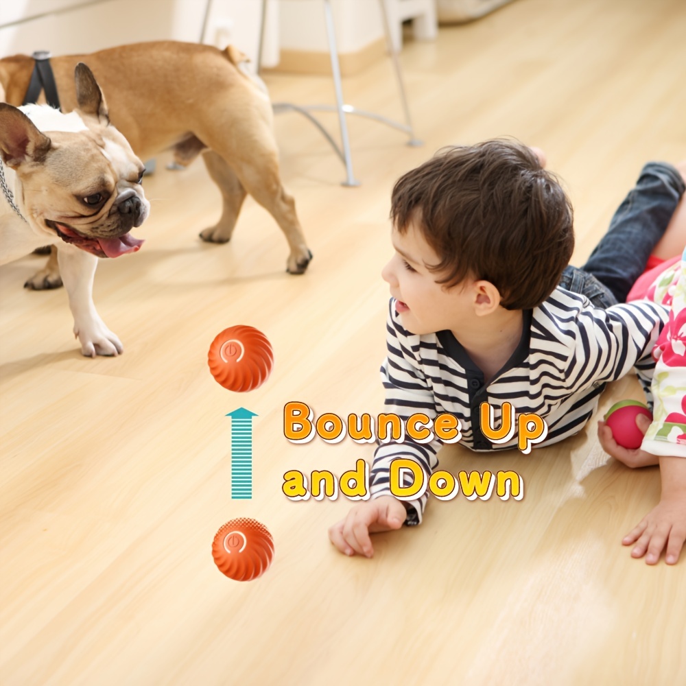 Smart Electric Ball Toy Gravity Jump Balls Dog Plaything Usb