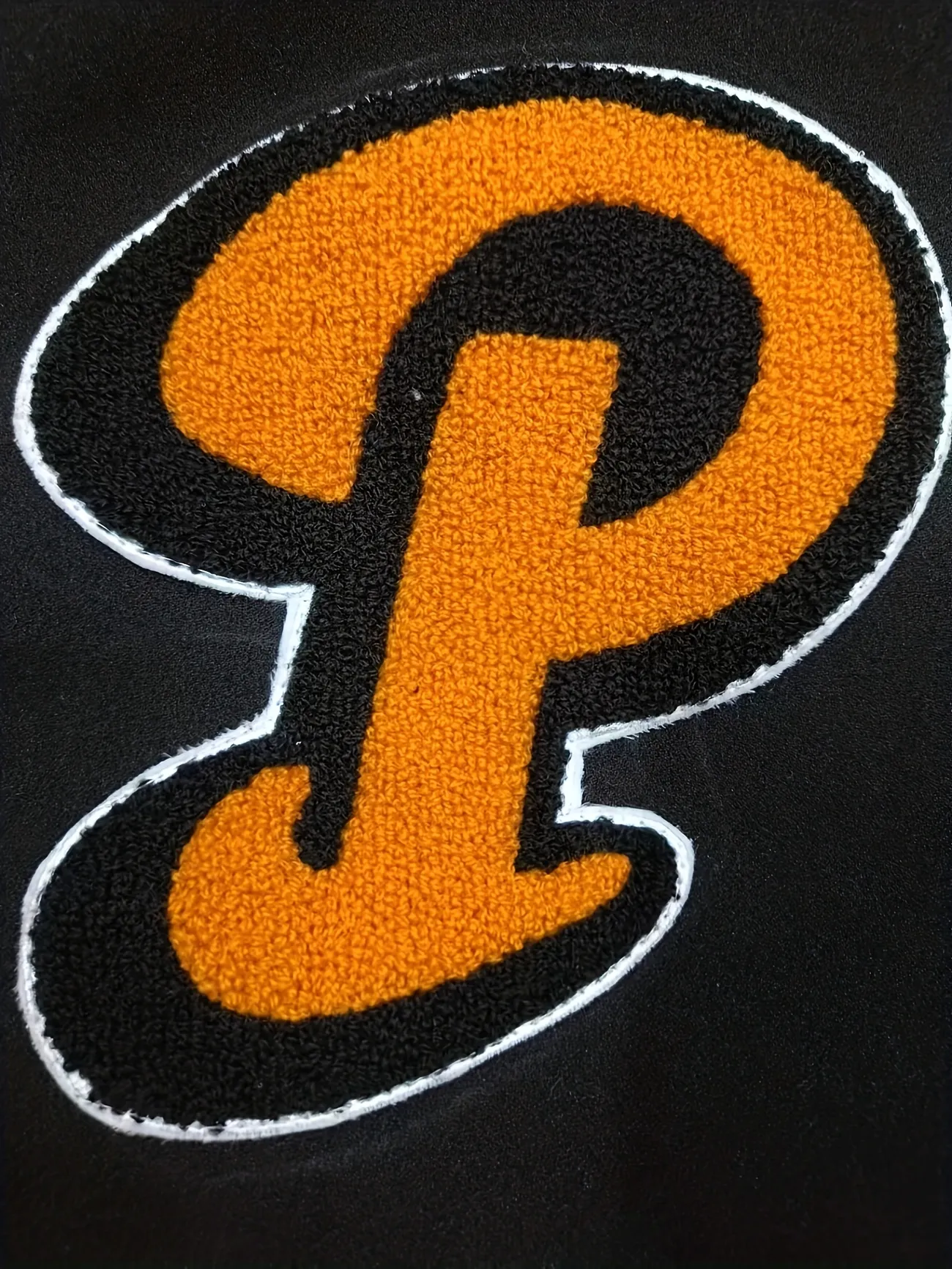 Pittsburgh Pirates Letter P Patch Size 5 x 5 inches Black and
