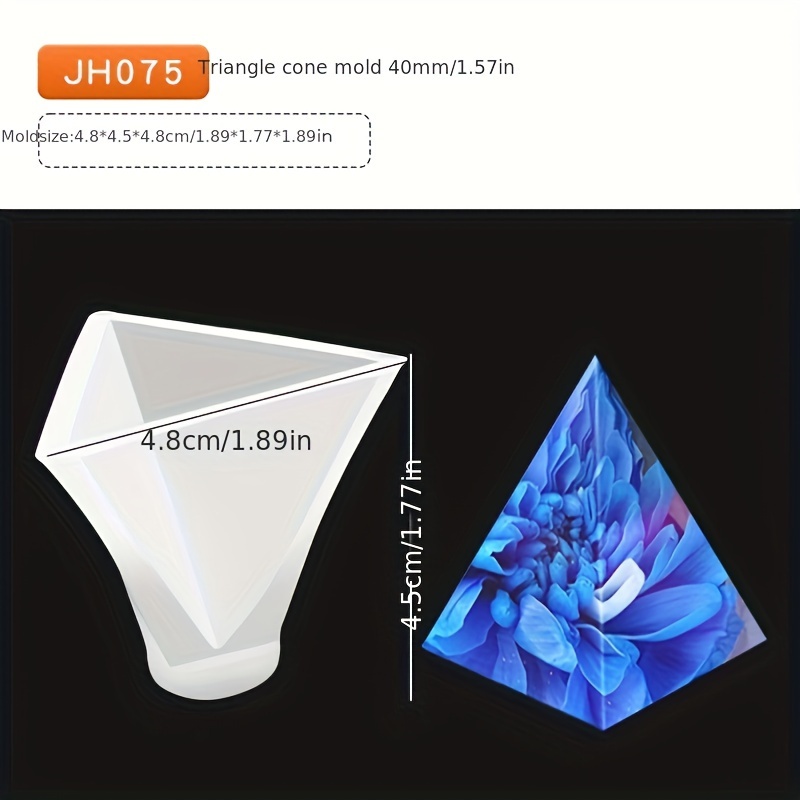 3Pcs Ring Cone Resin Mold, Shaped Holder Molds For Pyramid Silicone Epoxy  Resin, Wedding Decor, Engagement Gift - Yahoo Shopping