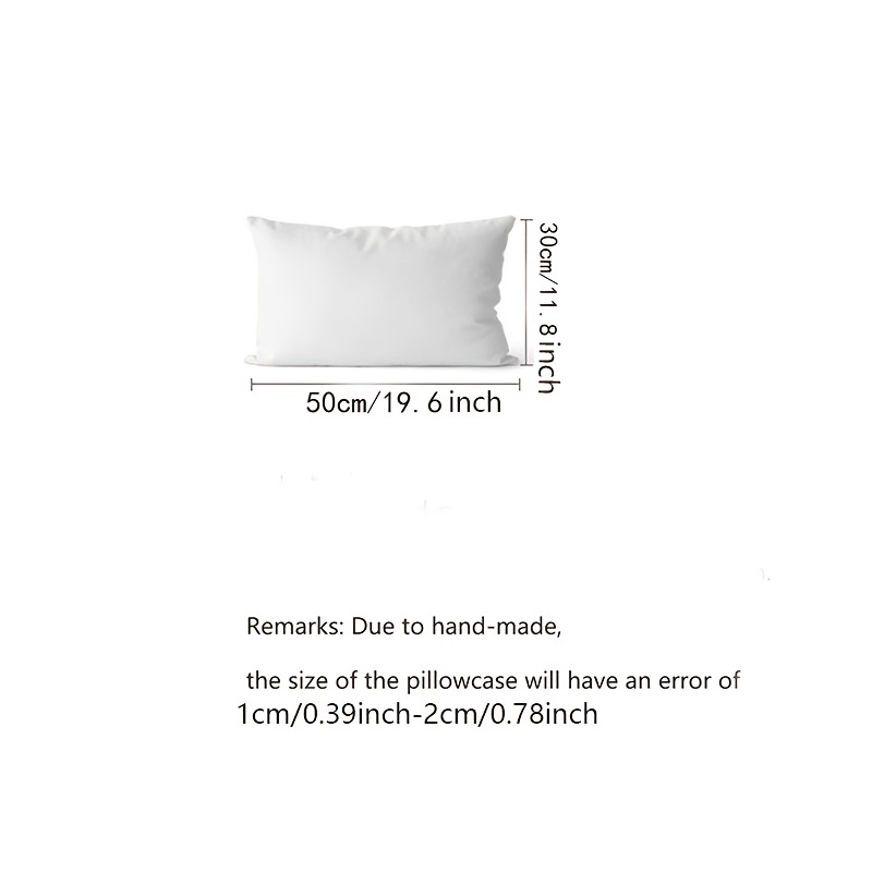 Solid Textured Sofa Cushion Cover Lattice Design Thickened Pillowcase