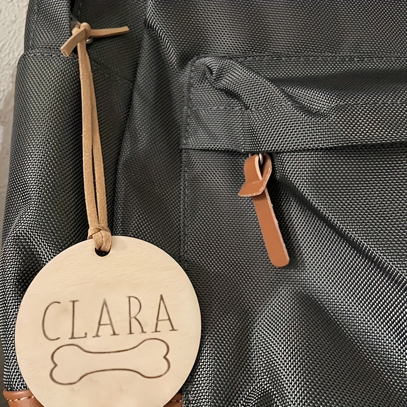 Customized Name Tags For Kids, Personalized Name Tags, Backpack Tags, Suitcase  Tags, Wooden Baggage Tag Travel Bag Tag - Temu