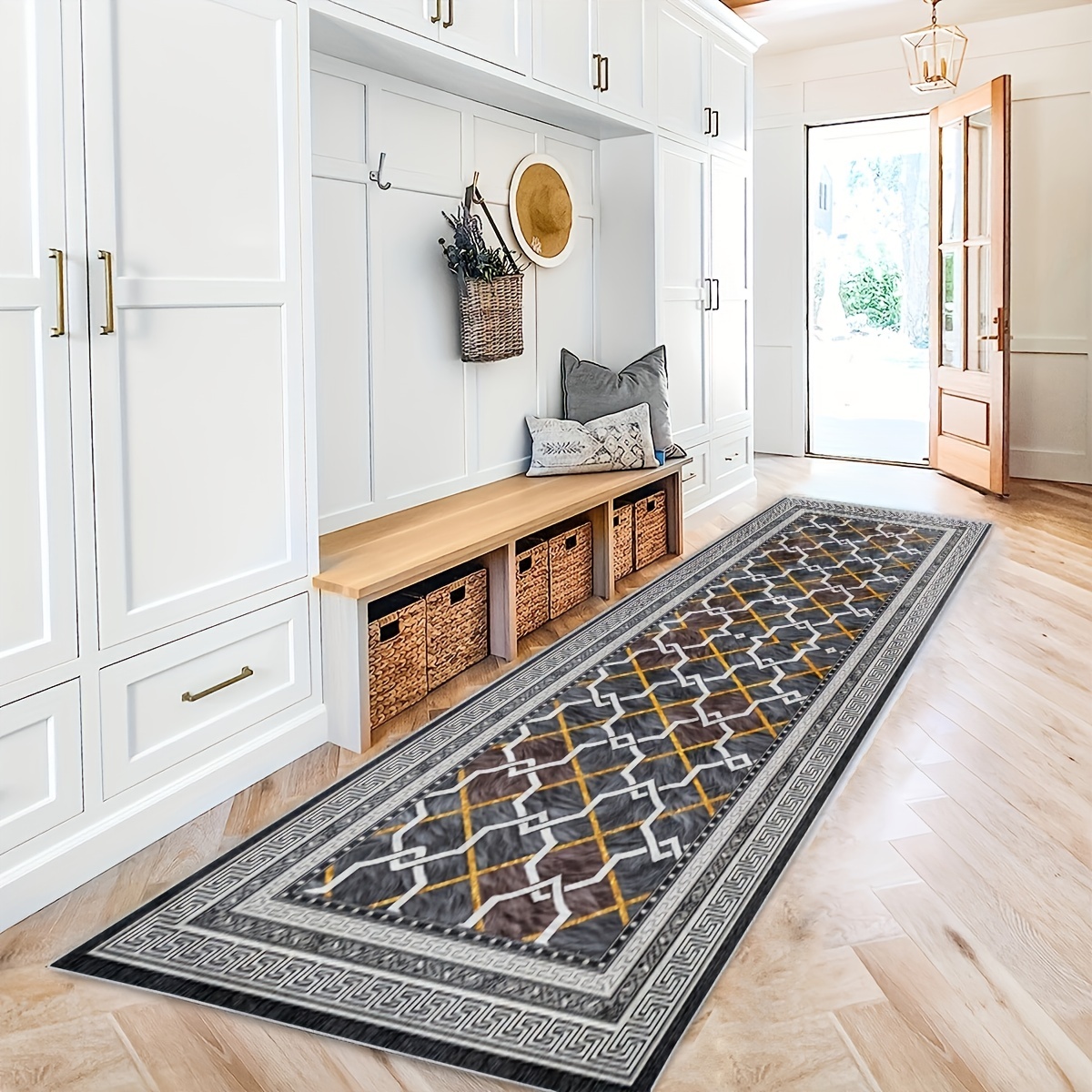 Non Slip Washable Entryway Rug Floor Mat for House