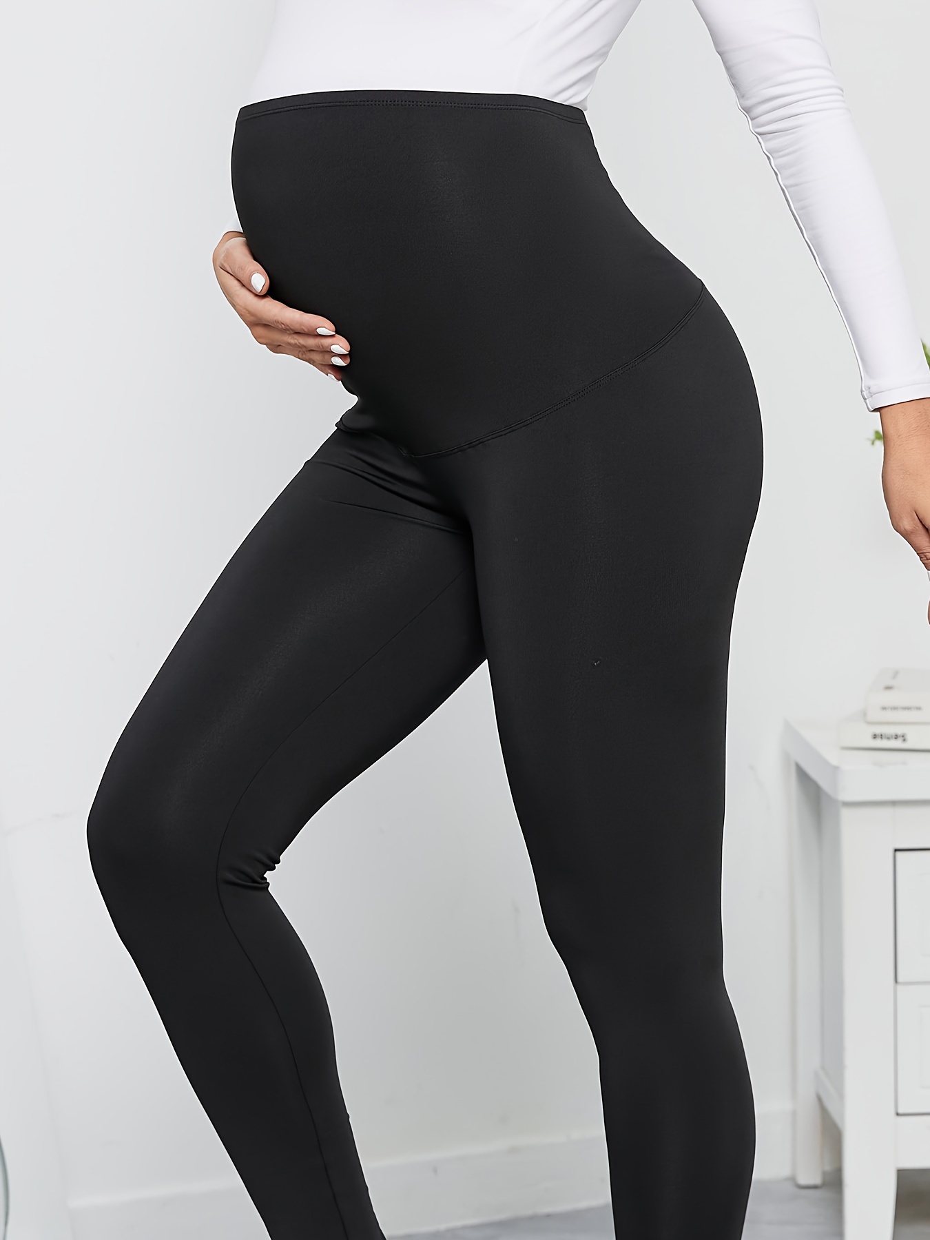 High Waist Yoga Pants Pregnancy Leggings Skinny Maternity Support Knitted  Leggins Body Shaper Trousers for Pregnant Women - AliExpress