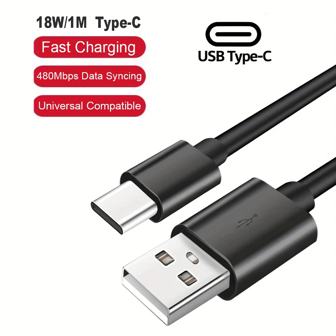 Universal - 3 Câble de charge multi-fonctions IN-1 pour iOS & Android &  Type-C Câble multi-chargement Red $ Corde de chargeur multiple nylon tressé  3 en 1 cordon USB - Autres accessoires