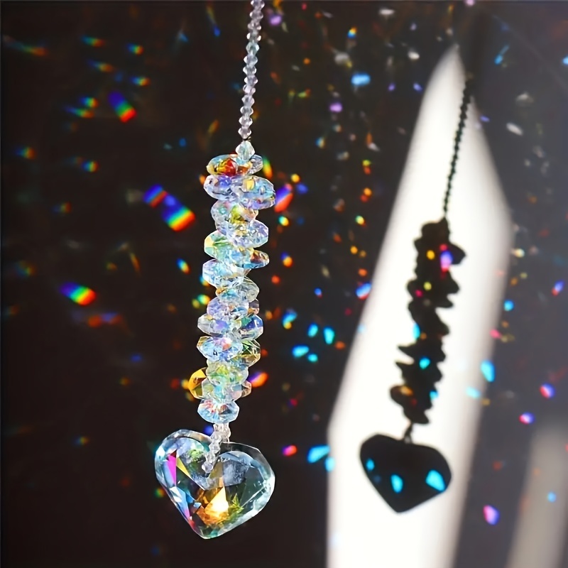 Colorful Crystal Suncatcher Colorful Beads Rainbow Maker - Temu