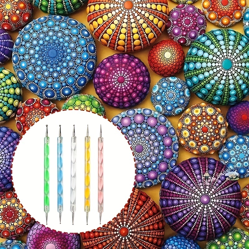 42 PCS Mandala Dotting Tools Painting Kit With Zipper Storage Bag For