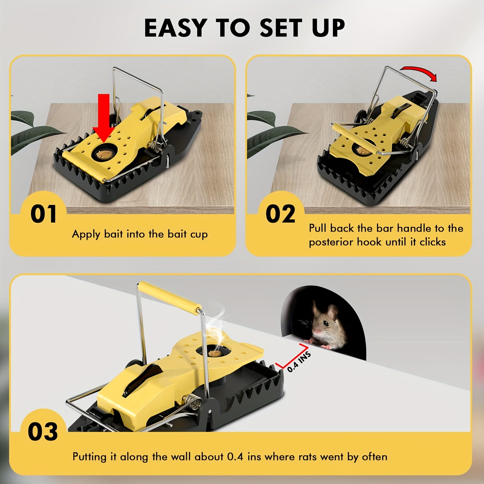 Mouse Traps Mice Traps For House Small Mice Trap Indoor - Temu United Arab  Emirates