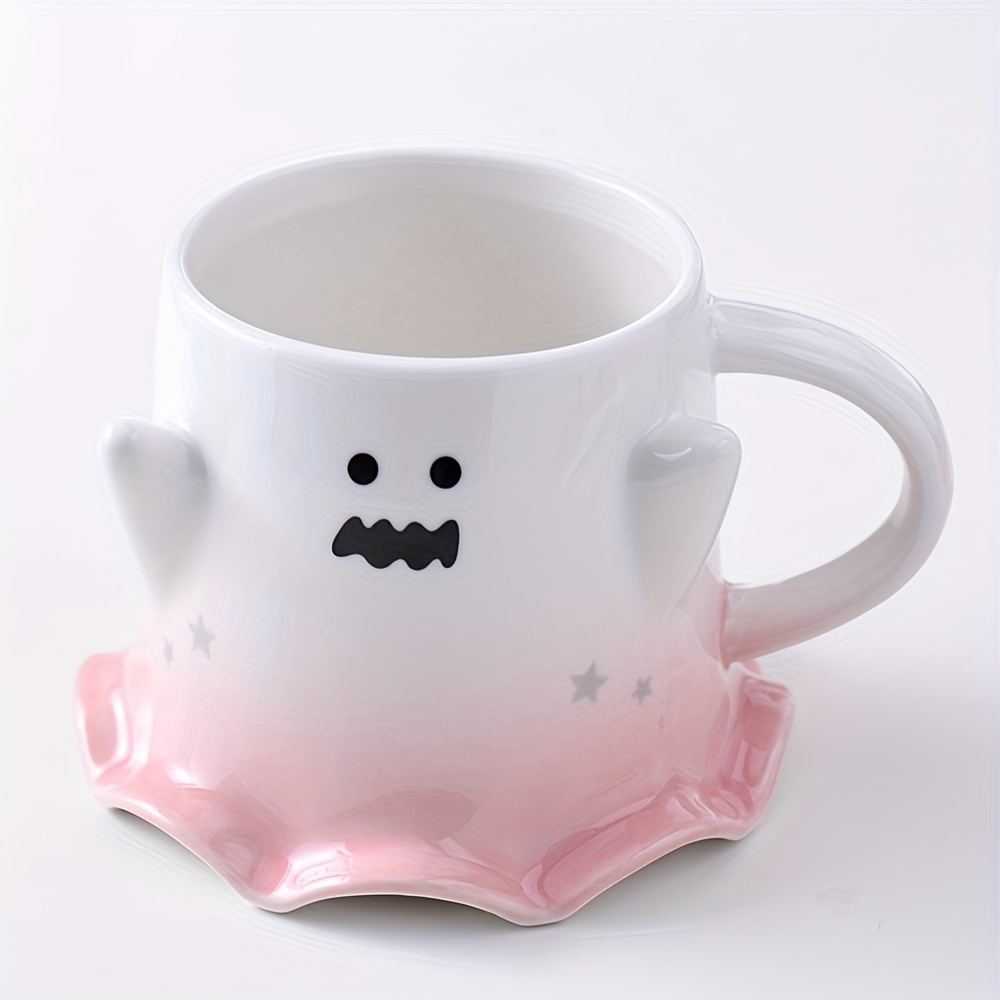 Cute Ghost Ceramic Cup High Temperature Resistancecreative - Temu