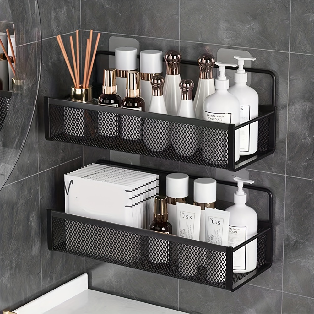 Bathroom Corner Shelf No Drill Shower Storage Rack Wall Mounted Type  Shampoo Cosmetics Holder Rustproof Bathroom Accessories