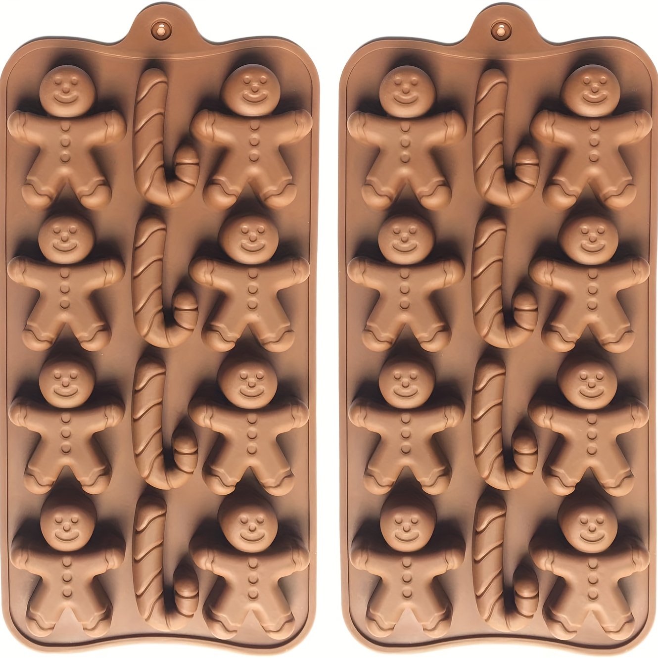 Mini Gingerbread Man Chocolate Mold 3d Silicone Mold Cartoon - Temu