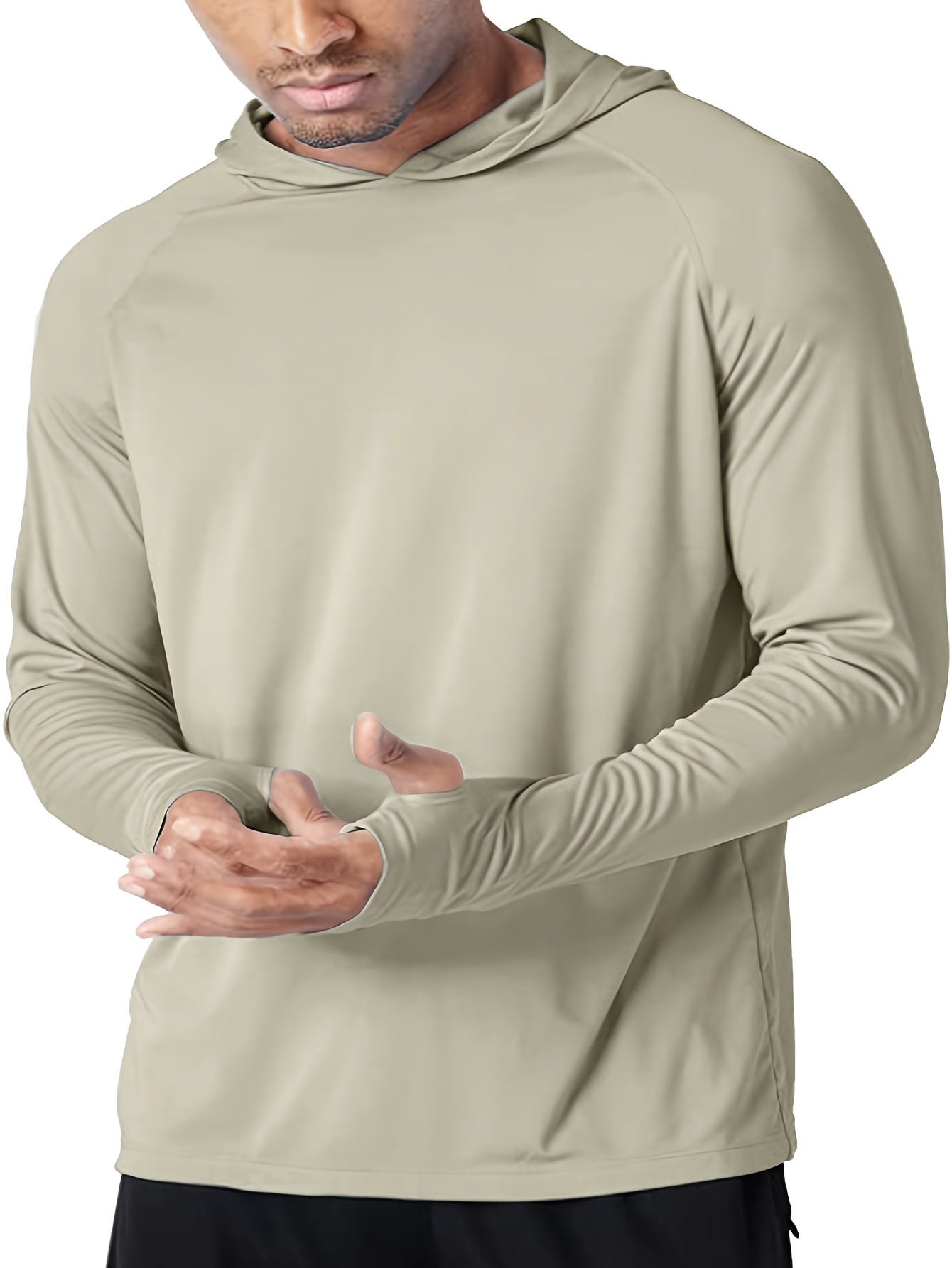 Men's UPF 50+ Sun Protection Hoodie Shirt Long Sleeve Rash Guard Fishing  SPF Outdoor UV Shirt Lightweight