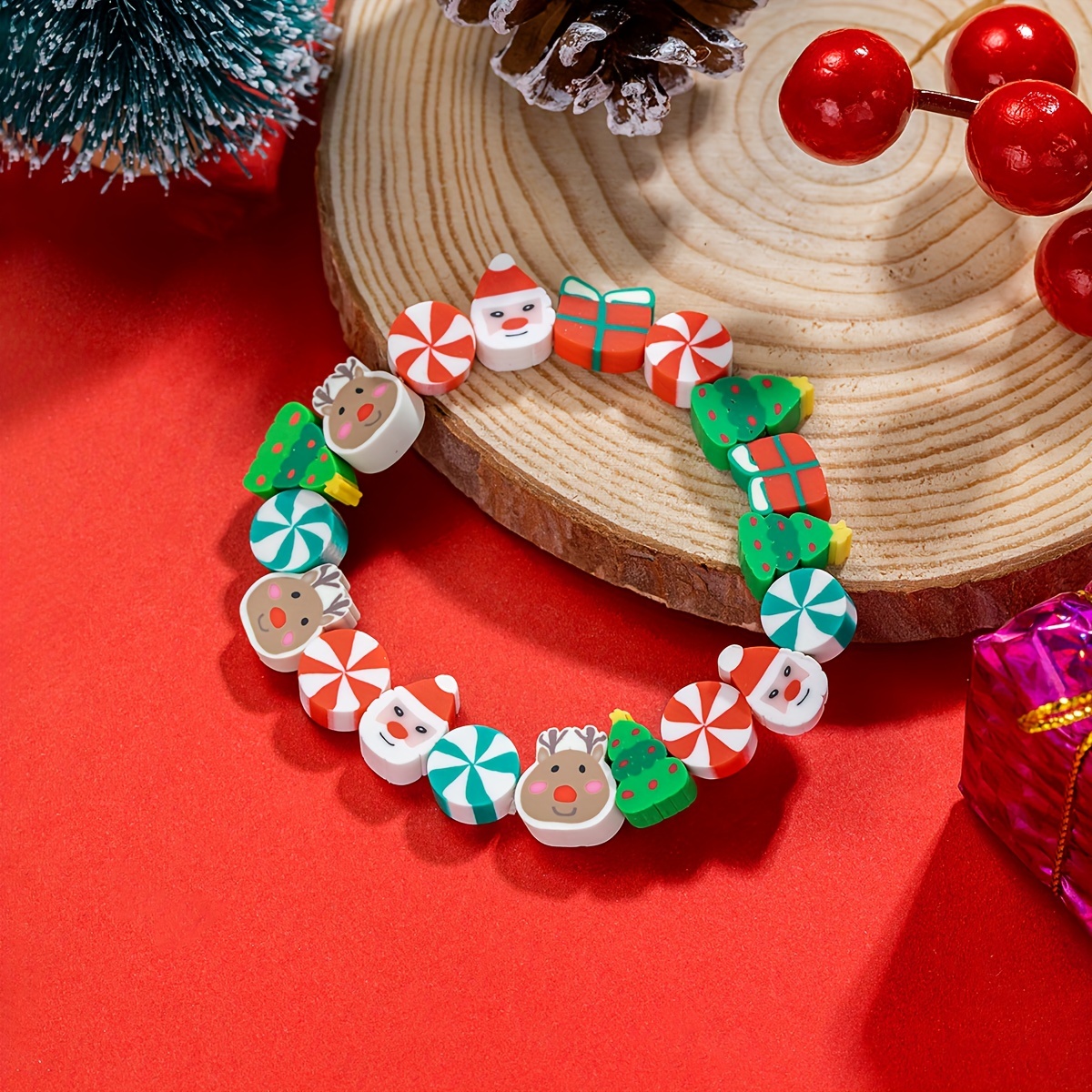 Christmas Bracelet Jewelry For Men And Women Santa Claus - Temu