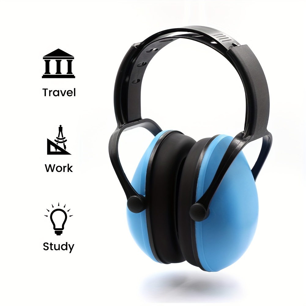 LIS Cache-oreilles à réduction de bruit Cache-oreilles anti-bruit pliable  léger protection auditive sécurité sur la tête LS008